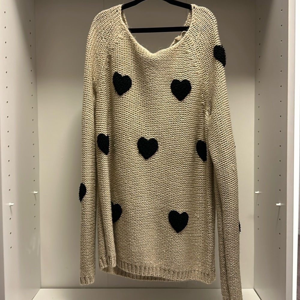 Heart sweater size S